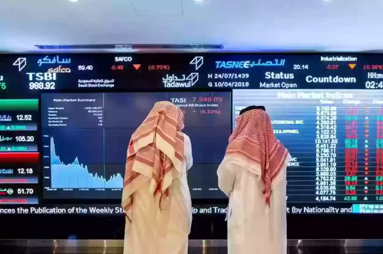 مكاسب وخسارة البورصة السعودية